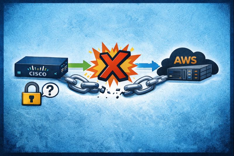【strongSwan × Cisco】IPsec VPNでsubnet追加したら通信断した話 〜認証方式とCHILD SA再交渉の落とし穴〜