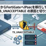 Cisco 891FからFortiGateへIPsecを移行してハマった話 — TS_UNACCEPTABLE の原因と切り分け
