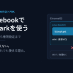 ChromeOSの中のLinux環境（Crostini）で動くWiresharkからeth0は見えるが、本体のWi-Fi・物理NICには到達できないことを示した図